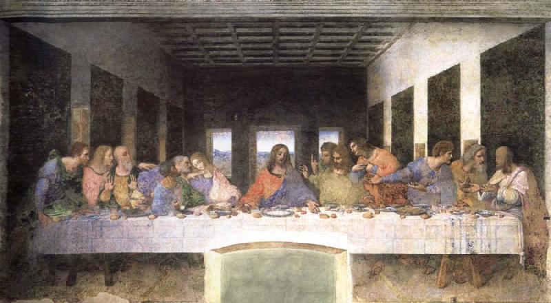 LEONARDO da Vinci the last supper oil painting picture